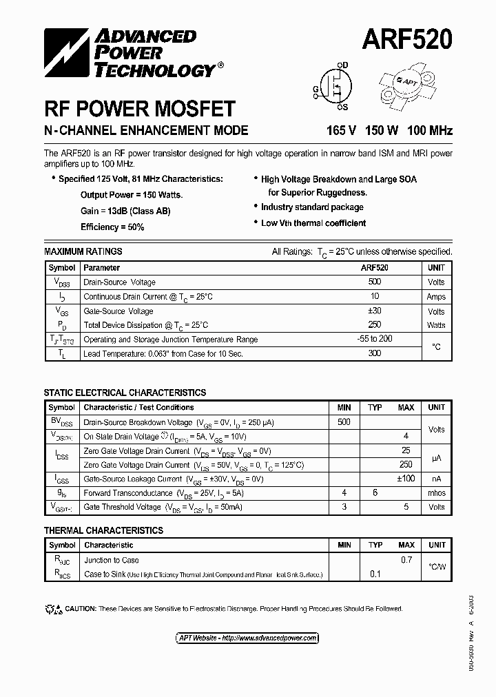ARF520_646213.PDF Datasheet