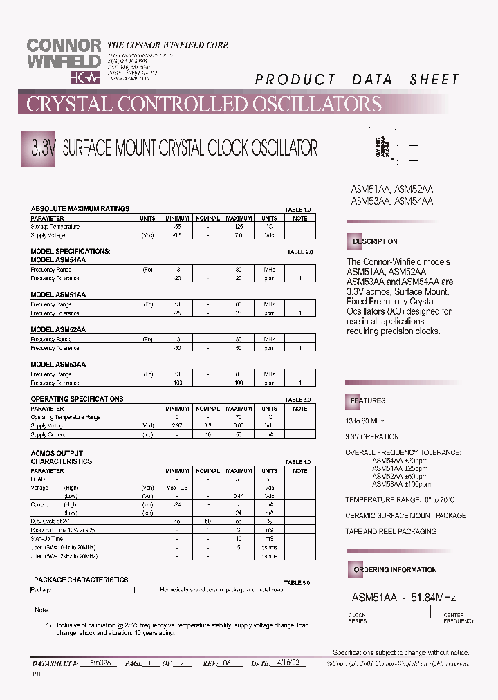 ASM52AA_616909.PDF Datasheet