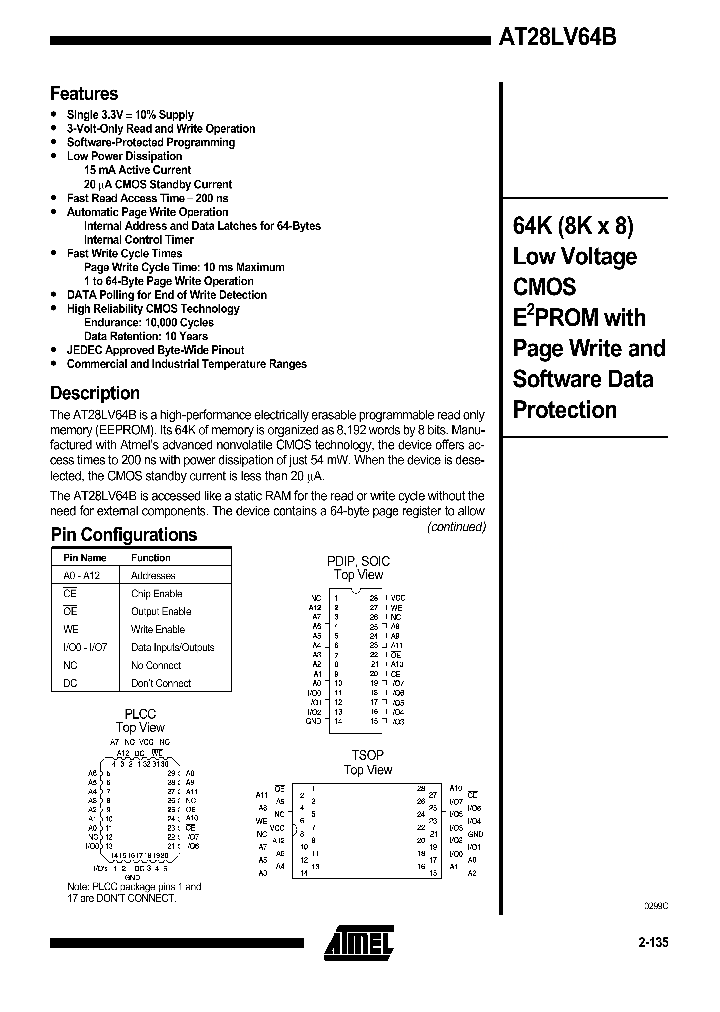 AT28LV64B_560344.PDF Datasheet