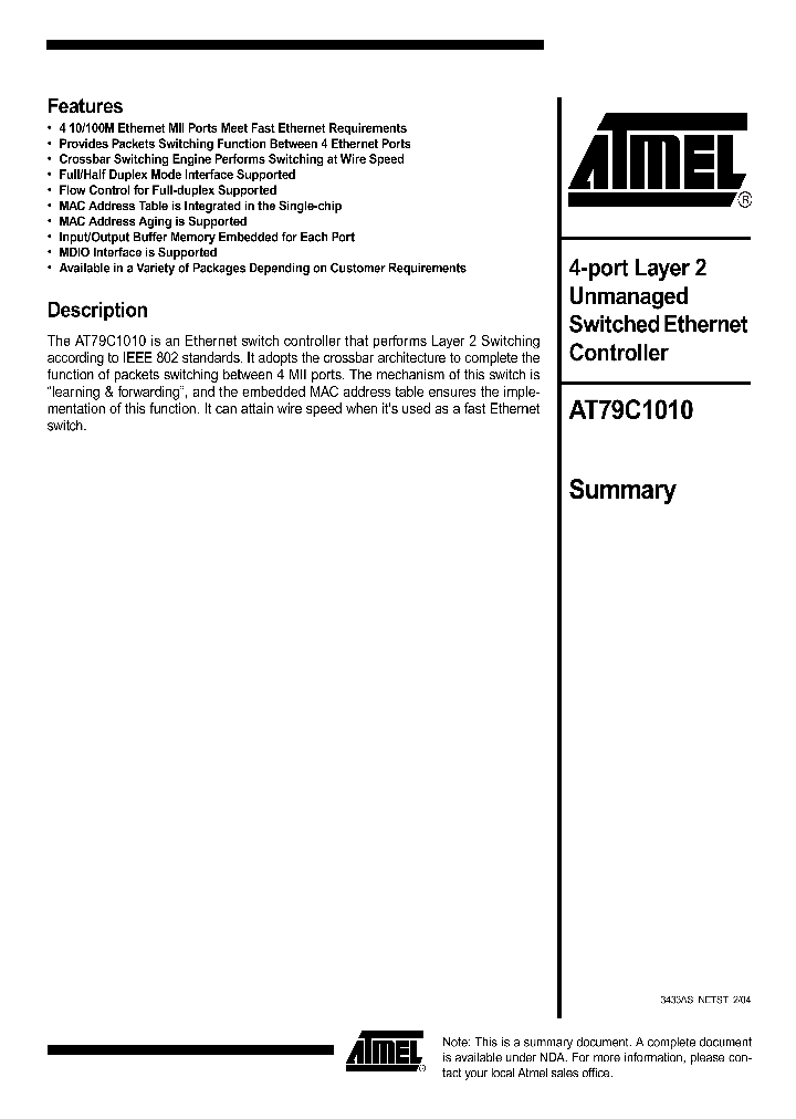 AT79C1010_680285.PDF Datasheet