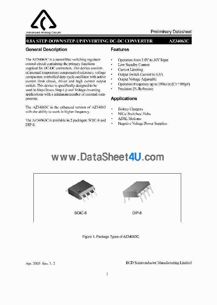 AZ34063C_747763.PDF Datasheet
