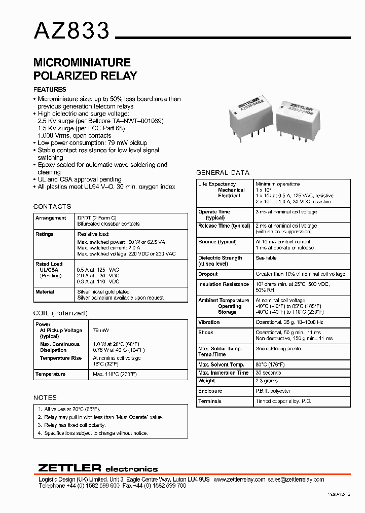 AZ833_664802.PDF Datasheet
