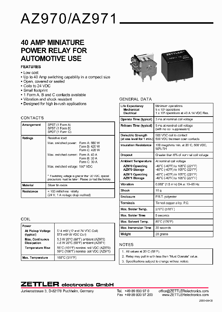 AZ970-1A-12D_665113.PDF Datasheet