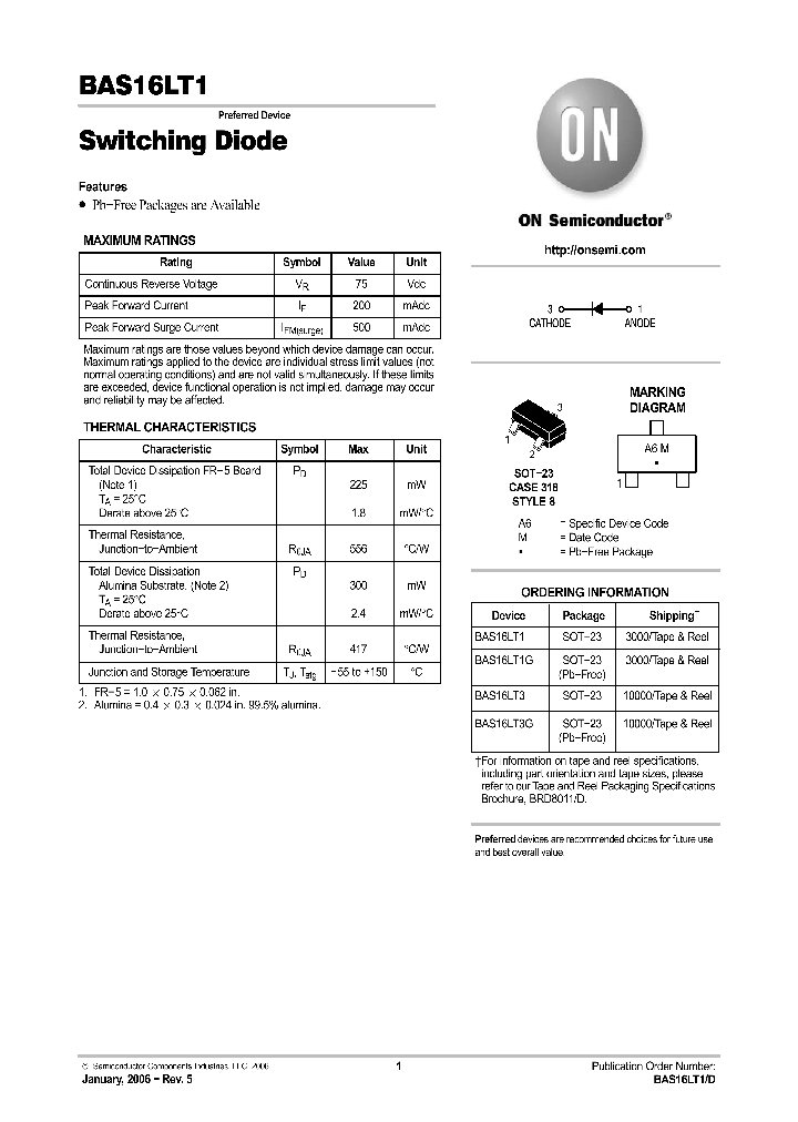 BAS16LT3_739989.PDF Datasheet