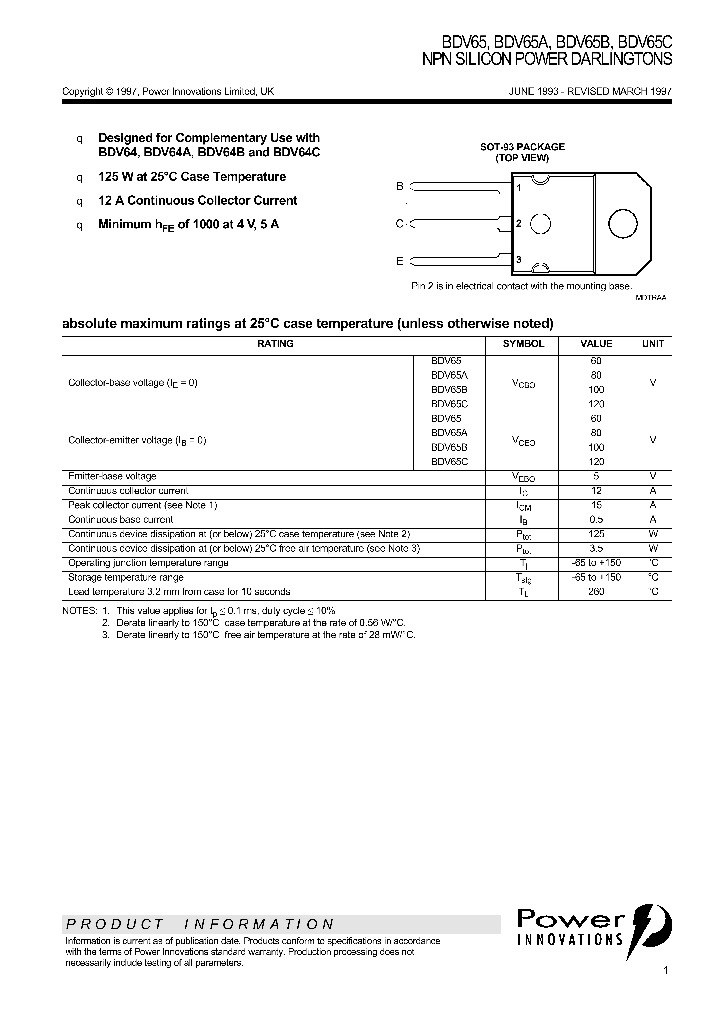 BDV65A_694843.PDF Datasheet