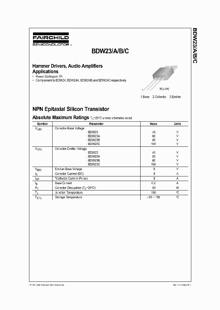 BDW23_694865.PDF Datasheet