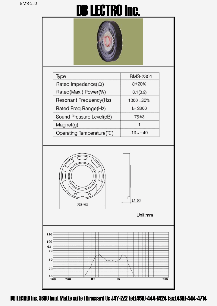 BMS-2301_622460.PDF Datasheet