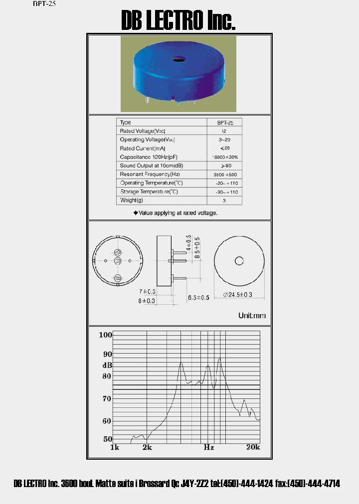 BPT-25_622732.PDF Datasheet