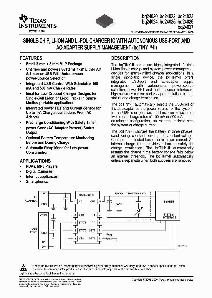 BQ24027_680174.PDF Datasheet