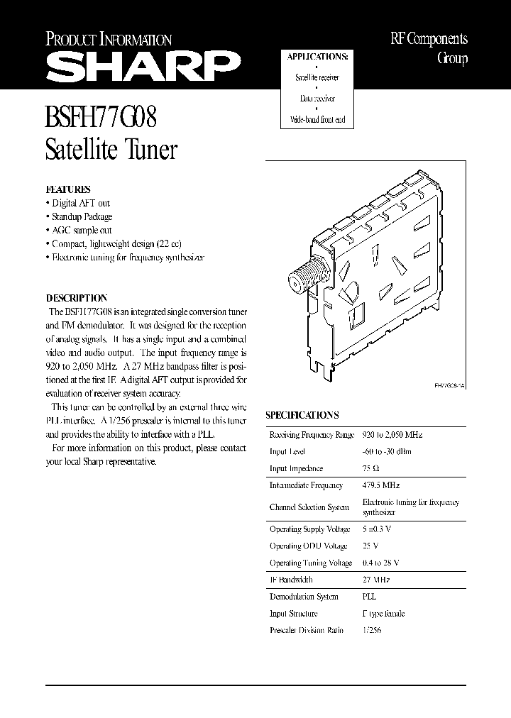 BSFH77G08_663229.PDF Datasheet