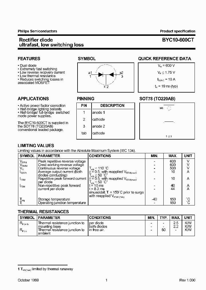 BYC10-600CT_579646.PDF Datasheet