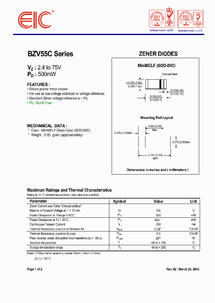 BZV55C10_582384.PDF Datasheet