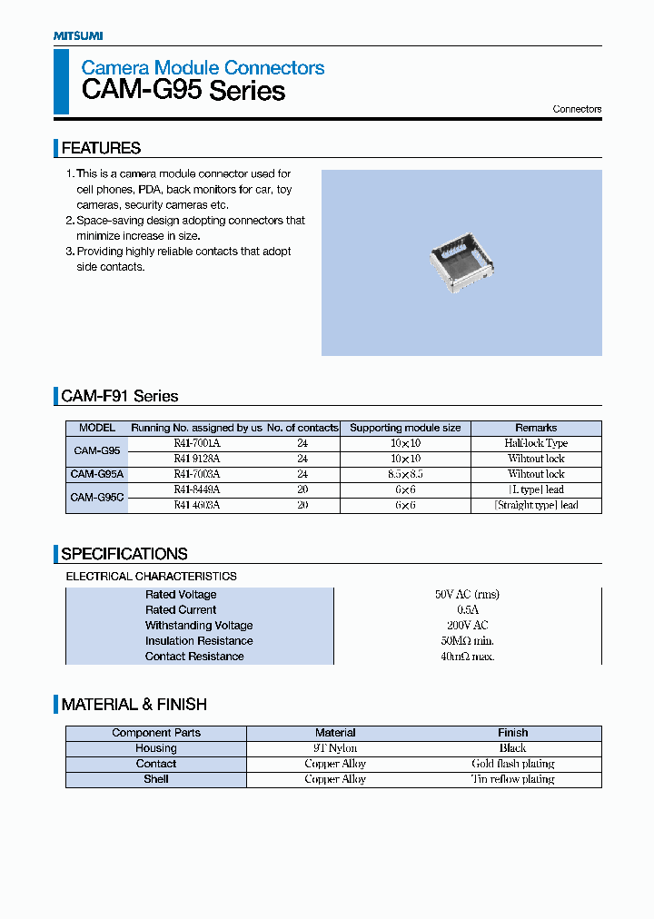 CAM-G95_746103.PDF Datasheet