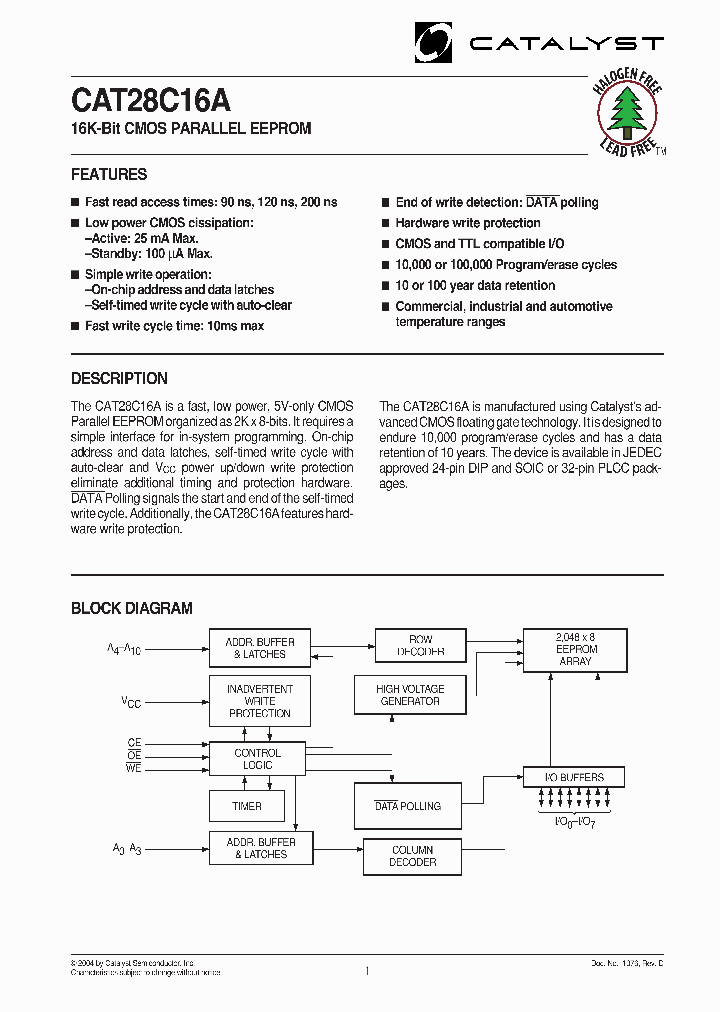 CAT28C16A04_753068.PDF Datasheet