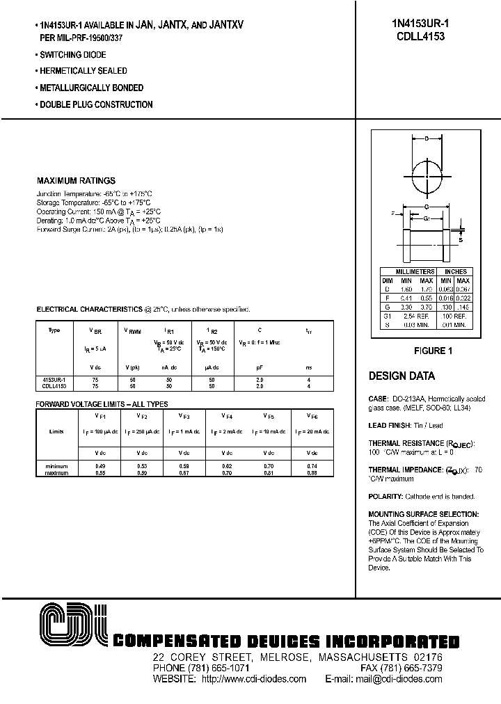 CDLL4153_732937.PDF Datasheet