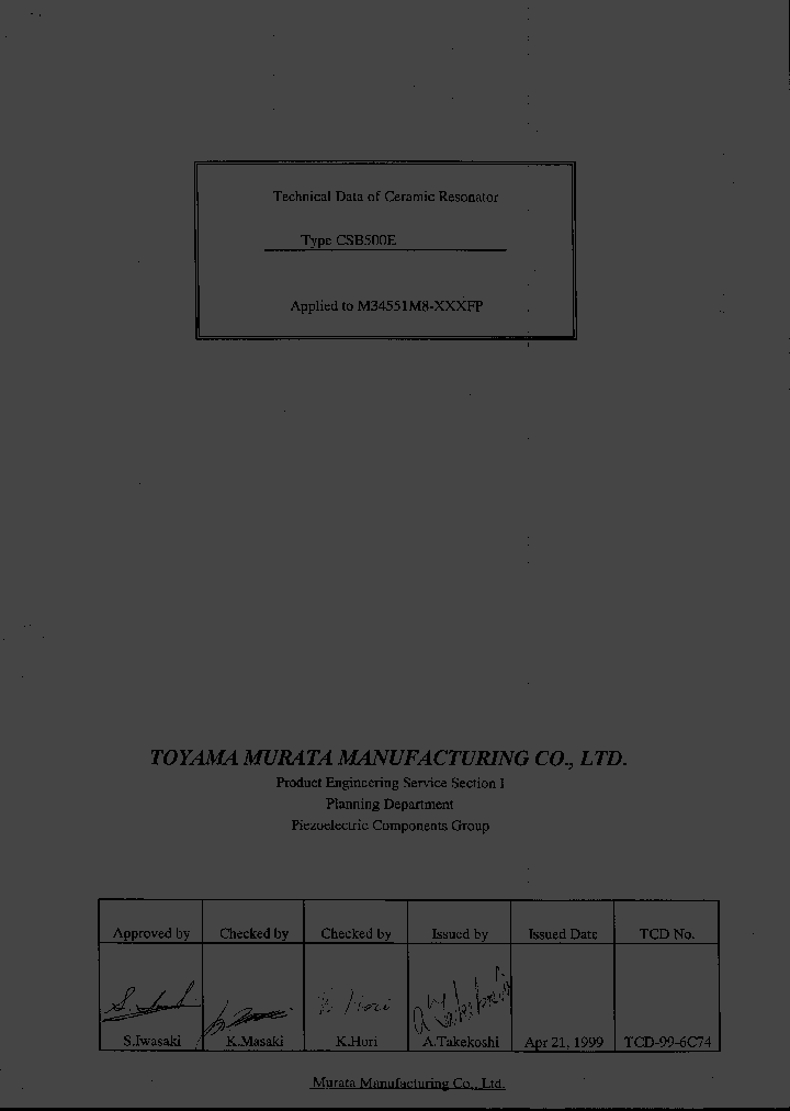 CSB500_620973.PDF Datasheet