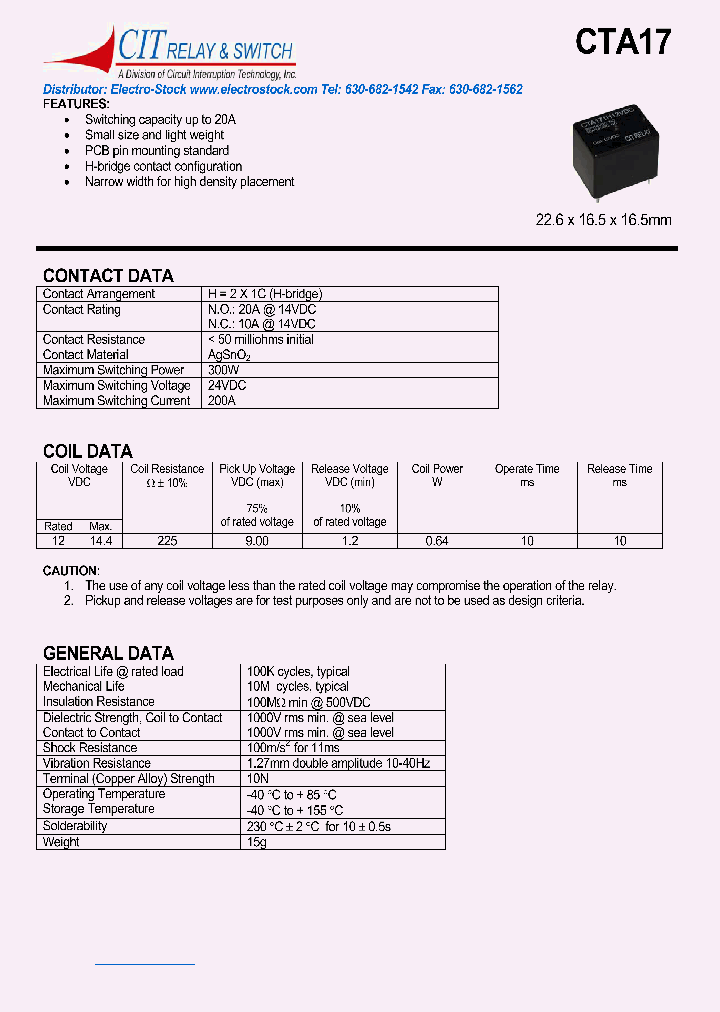 CTA17_629992.PDF Datasheet