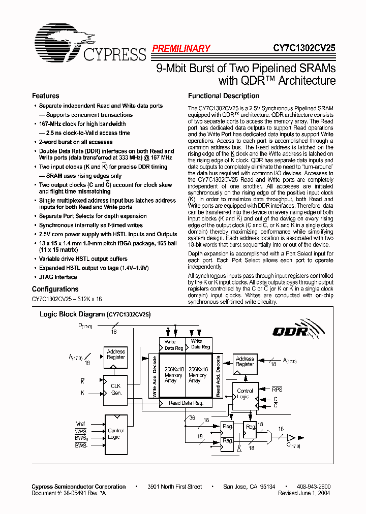 CY7C1302CV25-167BZC_689409.PDF Datasheet