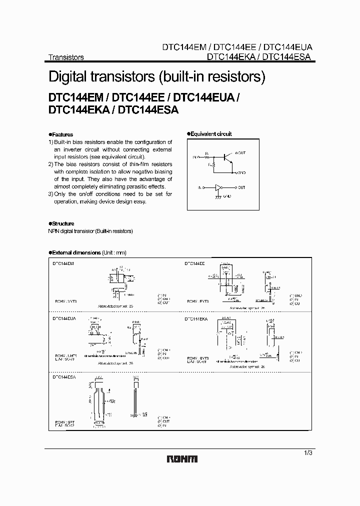 DTC144EKA_594371.PDF Datasheet