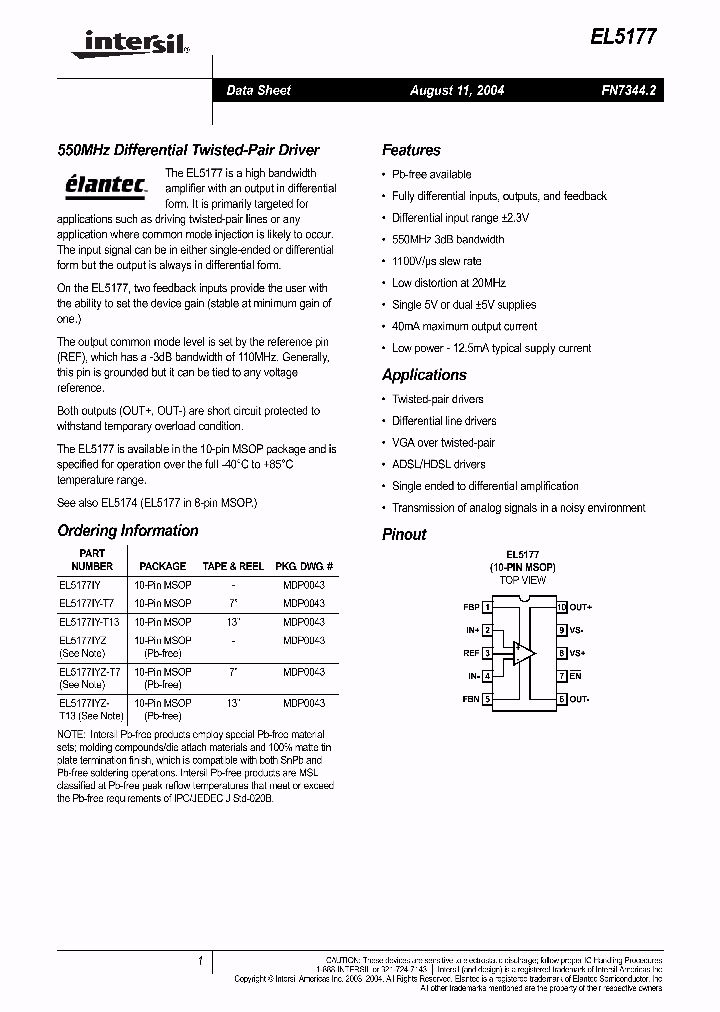 EL5177IY-T7_709968.PDF Datasheet