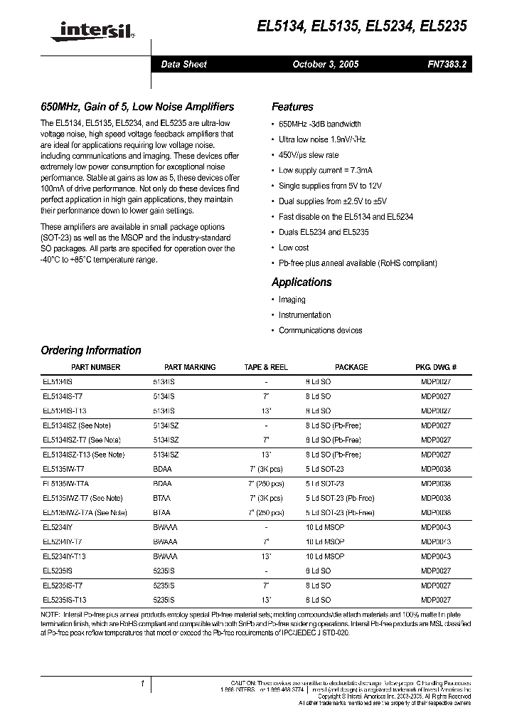 EL5234_565799.PDF Datasheet