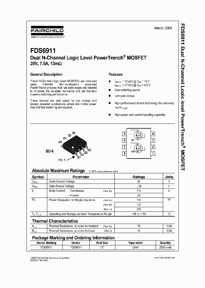 FDS6911_636651.PDF Datasheet