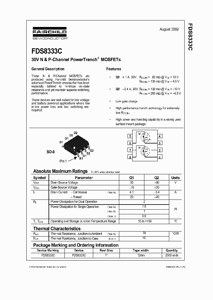 FDS8333C_711227.PDF Datasheet