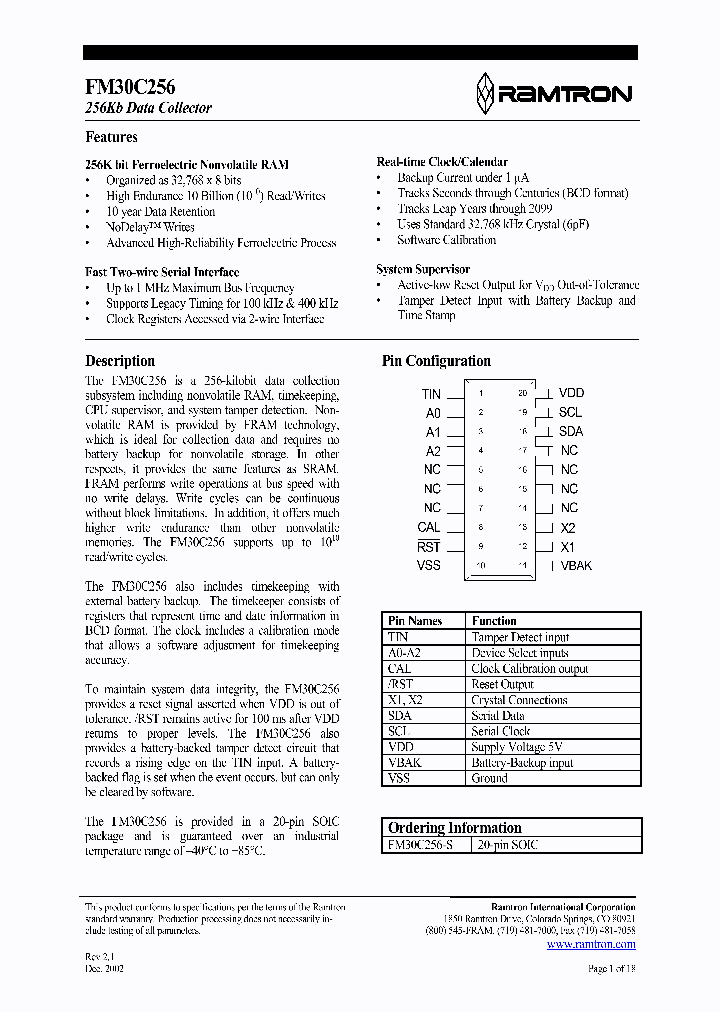 FM30C256_645447.PDF Datasheet