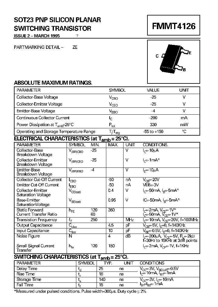 FMMT4126_628379.PDF Datasheet