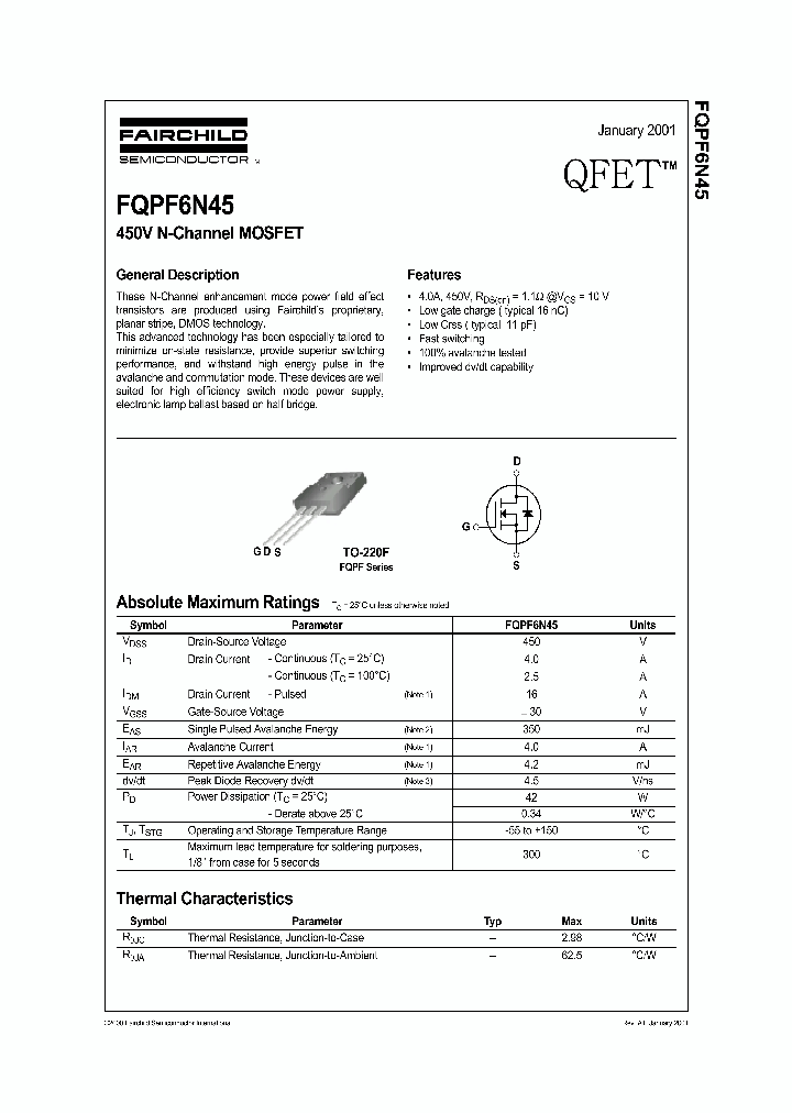 FQPF6N45_636664.PDF Datasheet