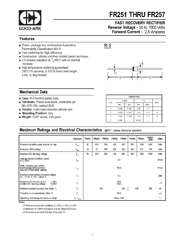 FR257-STR_187740.PDF Datasheet