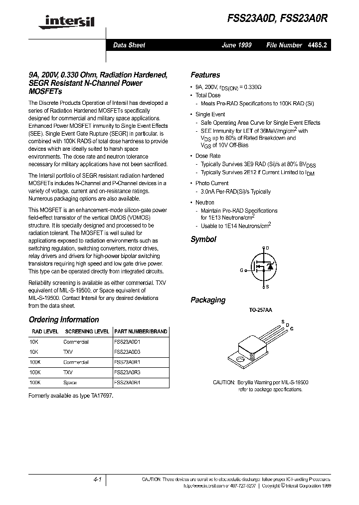 FSS23A0R_278010.PDF Datasheet