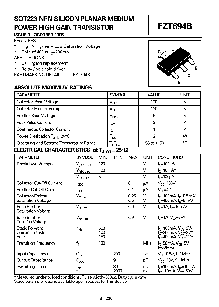 FZT694B_603843.PDF Datasheet
