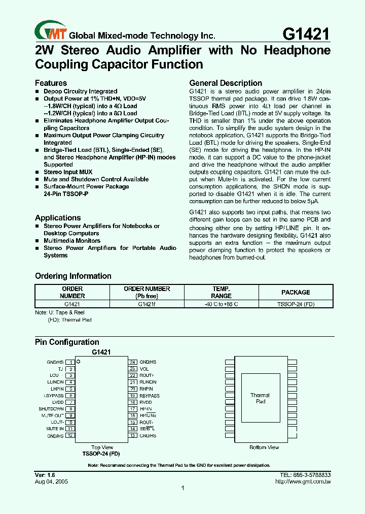 G1421_630023.PDF Datasheet
