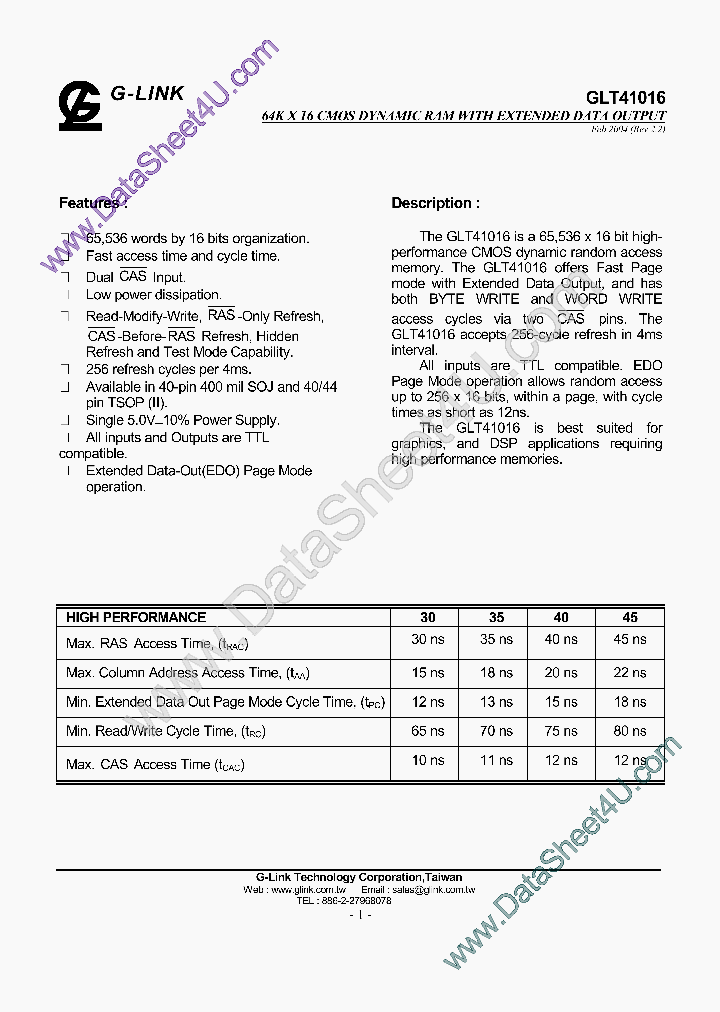 GLT41016_698455.PDF Datasheet