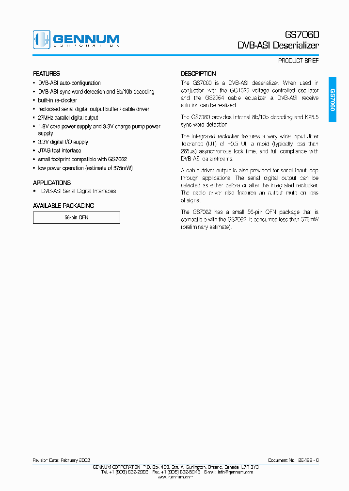 GS7060_606014.PDF Datasheet