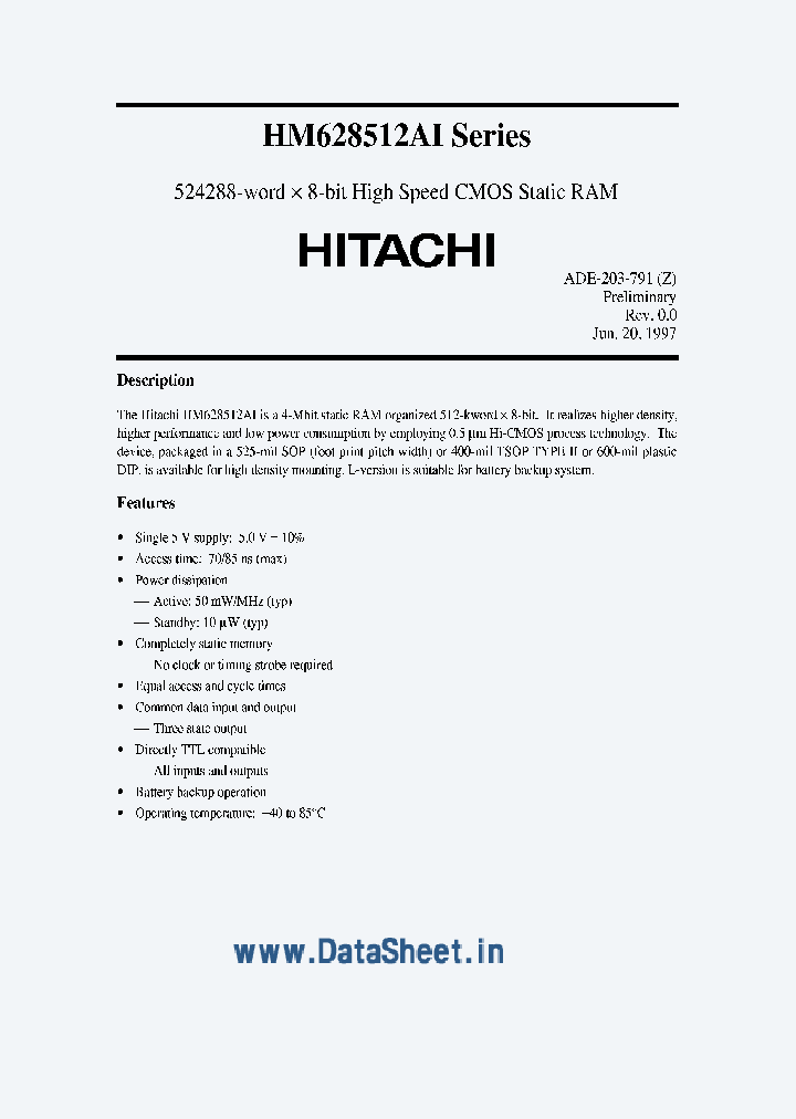 HM628512AI_765677.PDF Datasheet