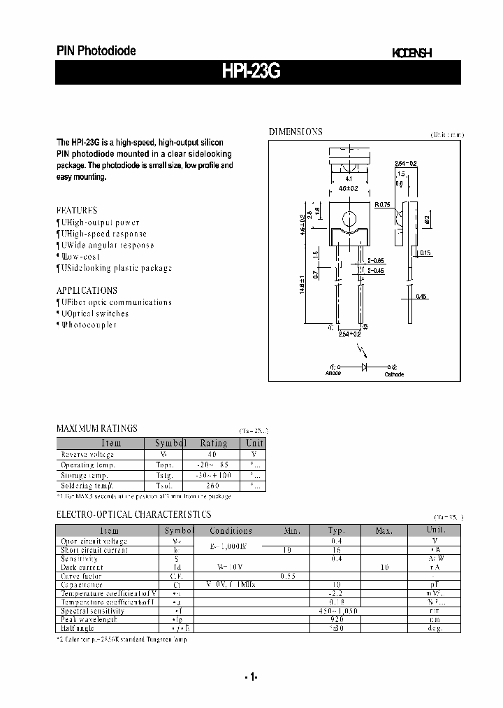 HPI-23G_573961.PDF Datasheet