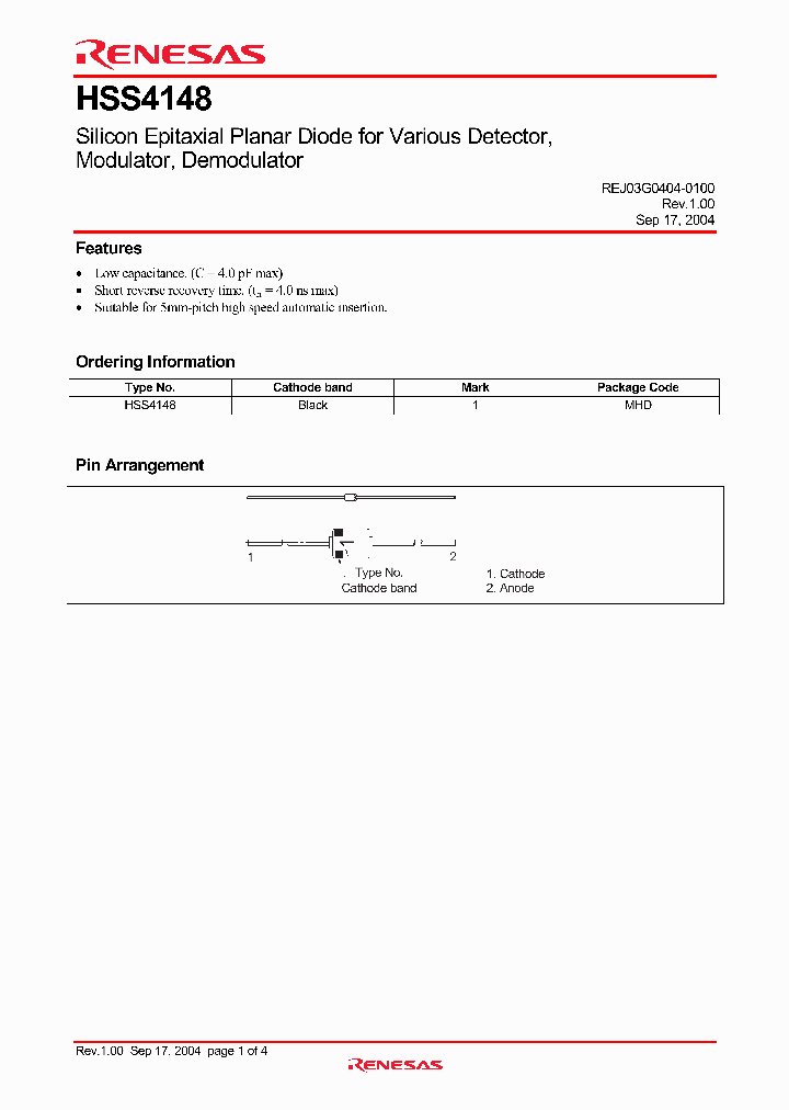 HSS4148_742988.PDF Datasheet