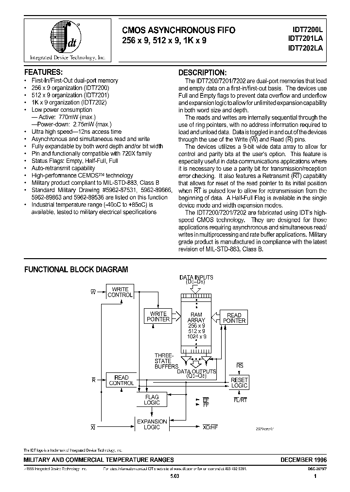 IDT7202LA_100030.PDF Datasheet
