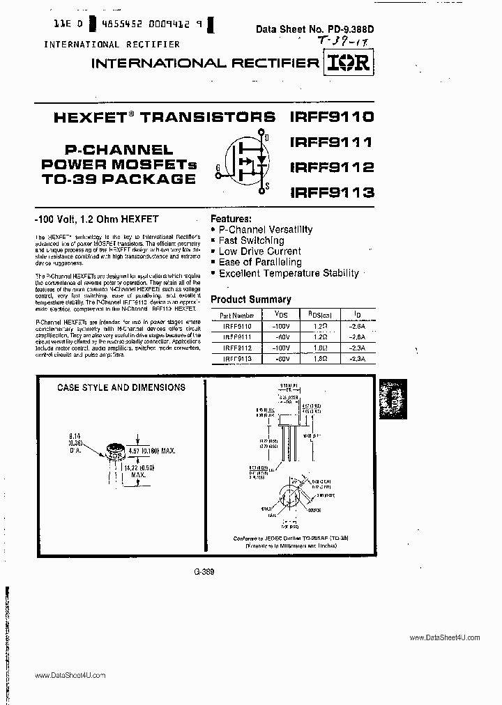 IRFF9111_772689.PDF Datasheet