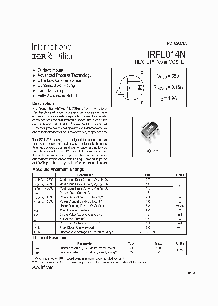 IRFL014N_24892.PDF Datasheet