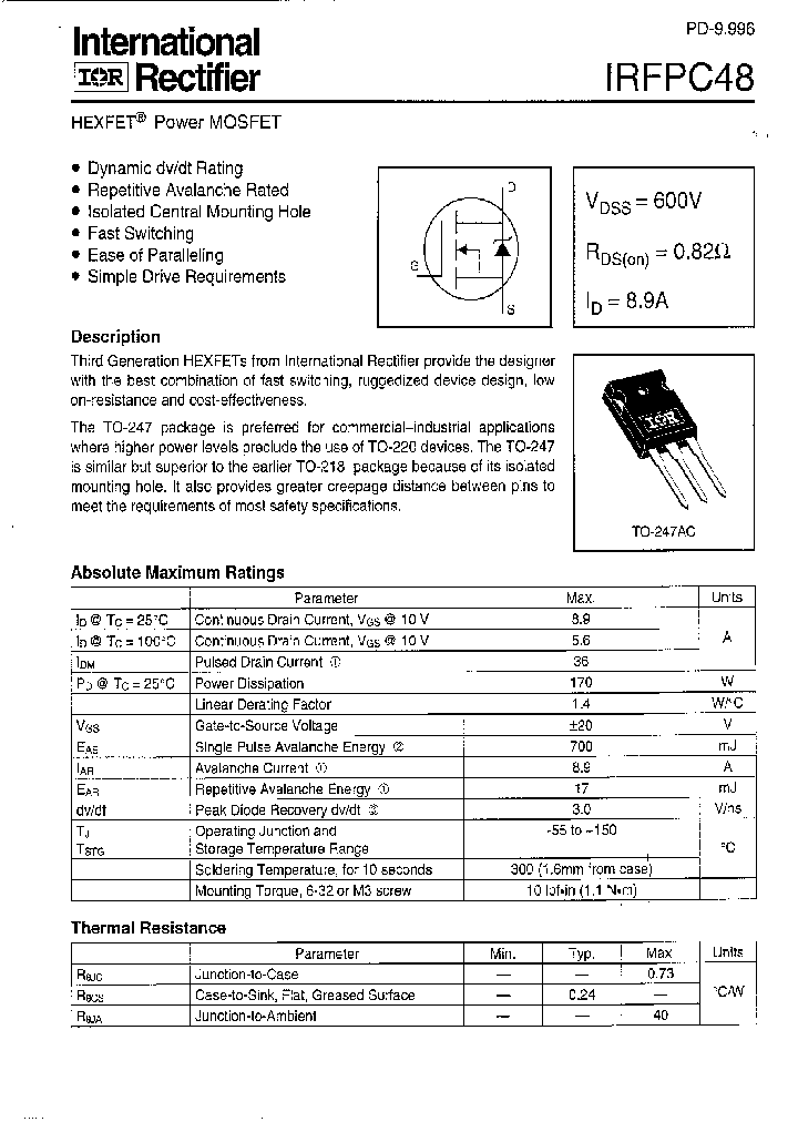 IRFPC48_580076.PDF Datasheet