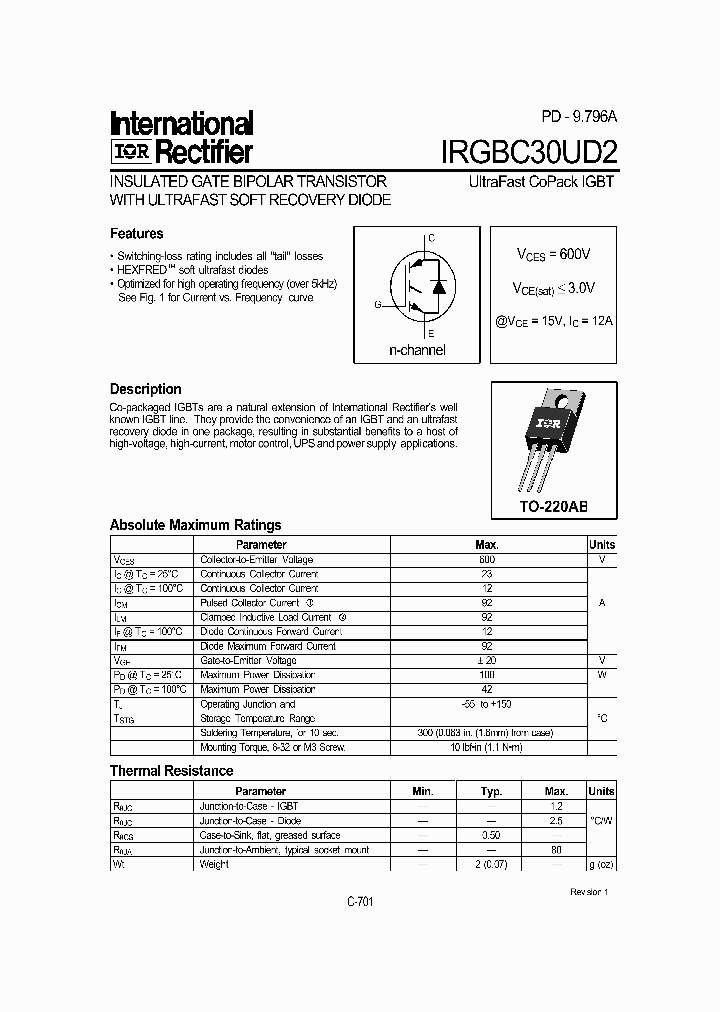 IRGBC30UD2_562576.PDF Datasheet