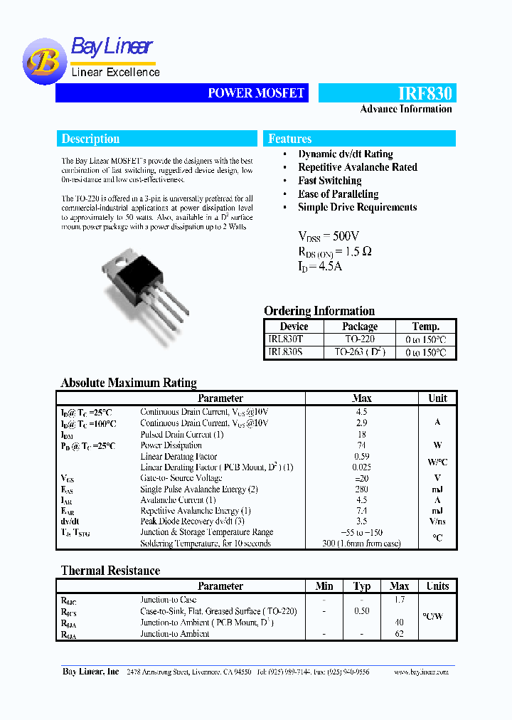 IRL830S_705347.PDF Datasheet