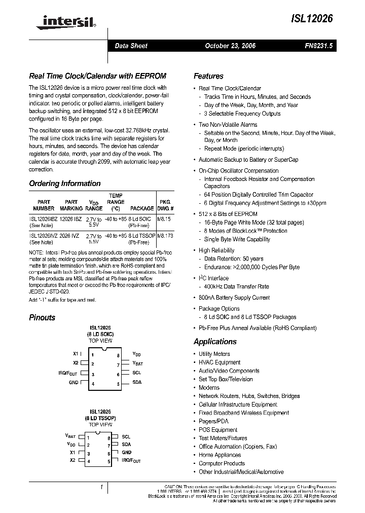 ISL12026IVZ-T_579964.PDF Datasheet