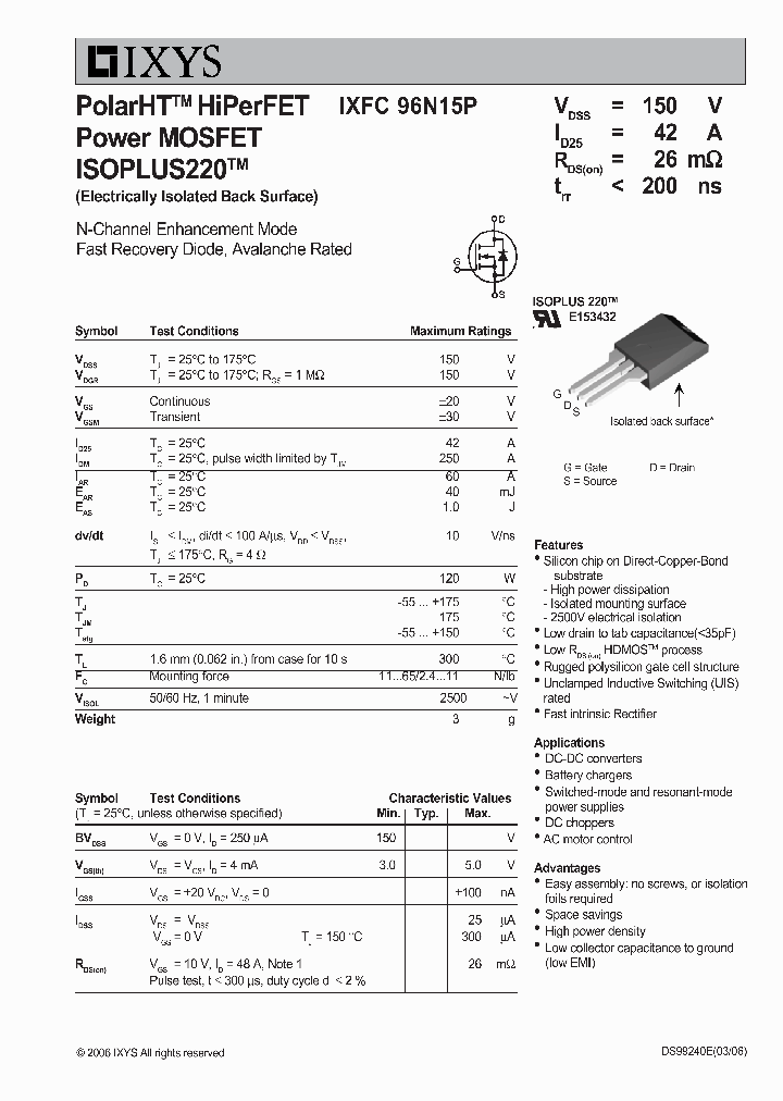 IXFC96N15P_646630.PDF Datasheet