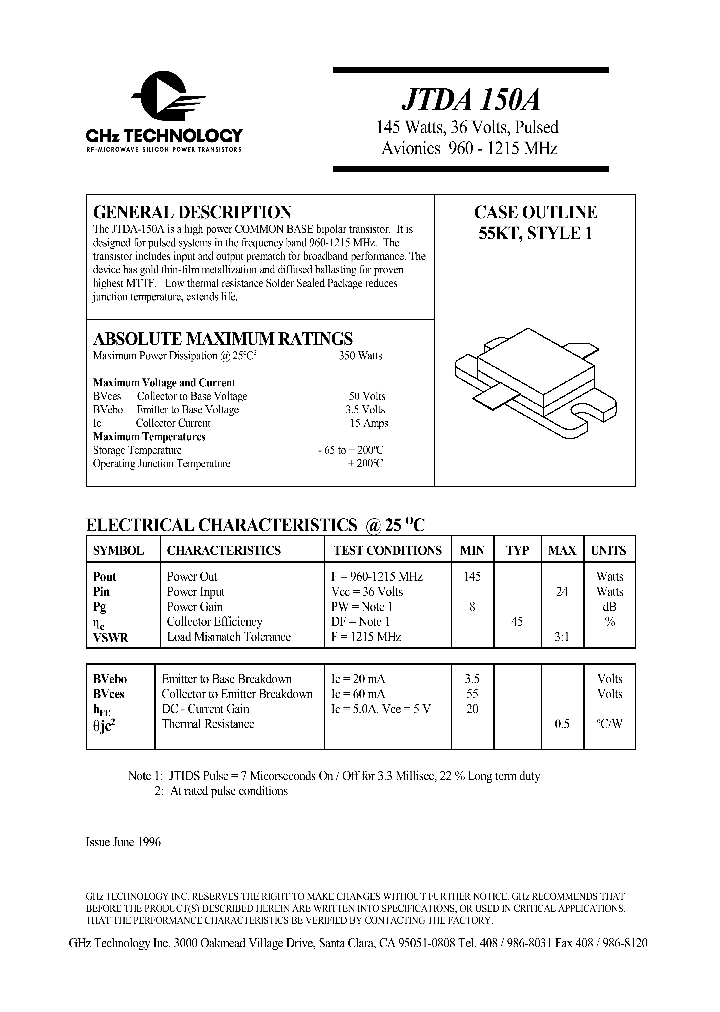 JTDA150A_649398.PDF Datasheet
