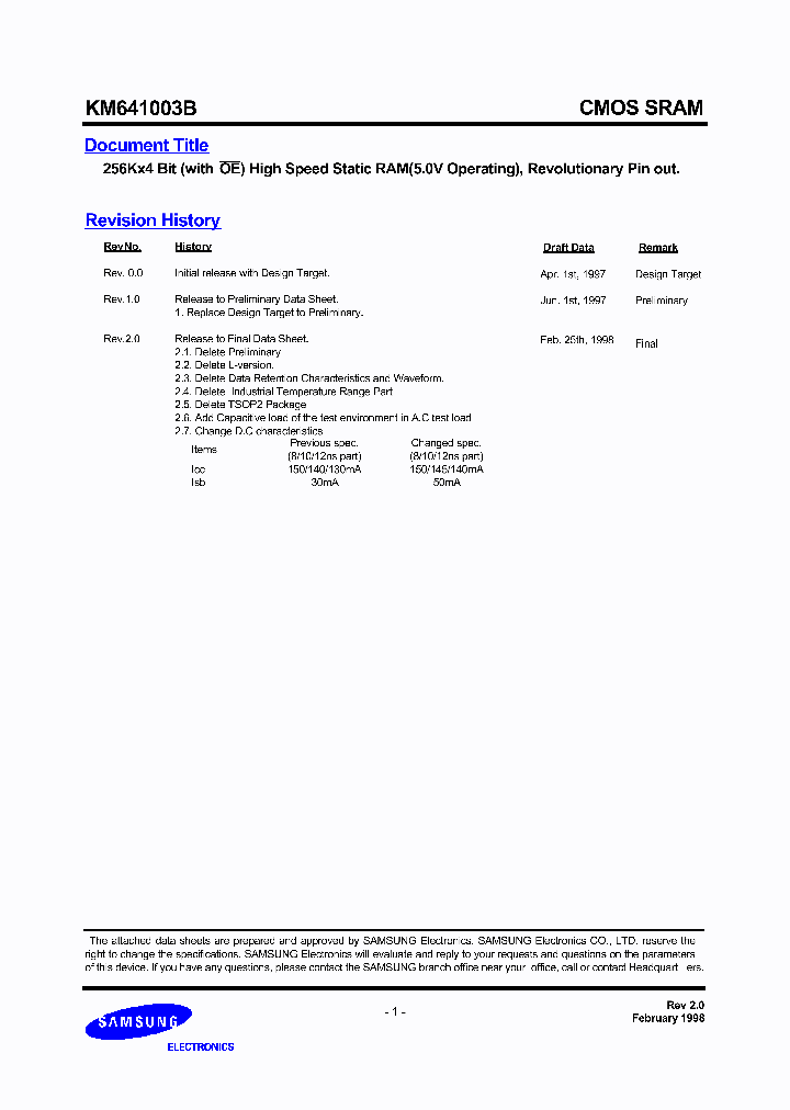 KM641003B_576070.PDF Datasheet