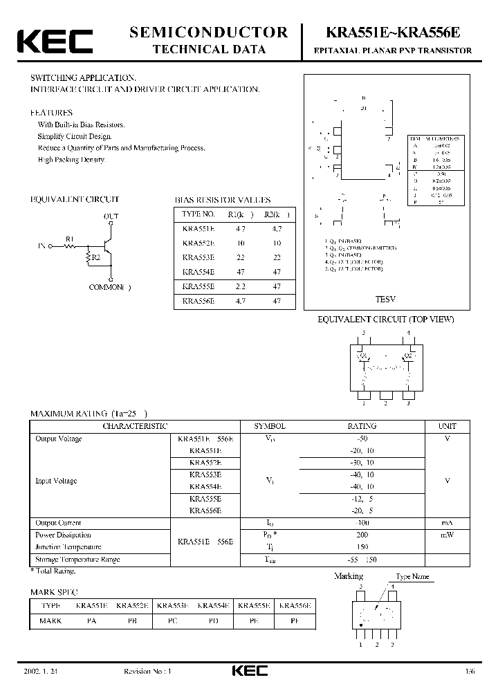 KRA555E_782844.PDF Datasheet